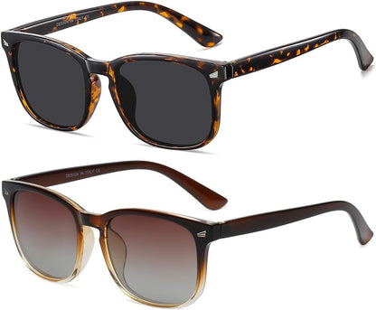 🕶️✨ Timeless Clarity – Polarized Retro Sunglasses for Women