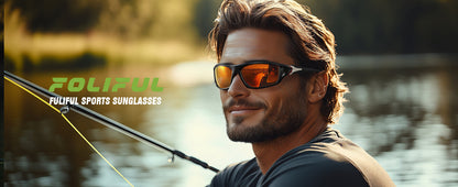 Men’s Polarized Sports Sunglasses – UV400 for Cycling/Fishing/Driving