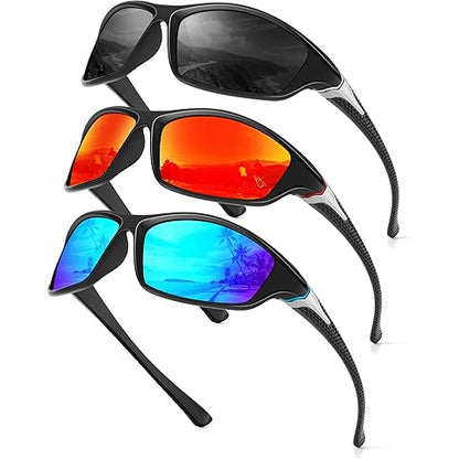 Men’s Polarized Sports Sunglasses – UV400 for Cycling/Fishing/Driving