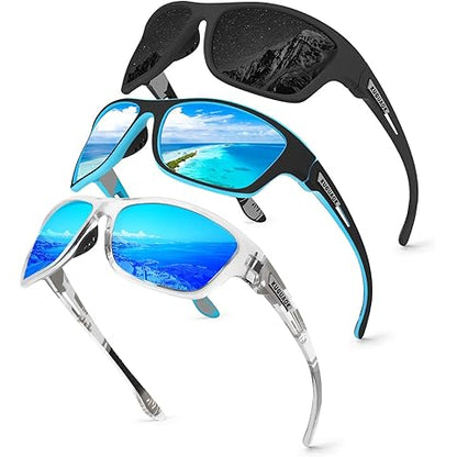 Men’s Polarized Sports Sunglasses – UV400 for Cycling/Fishing/Driving
