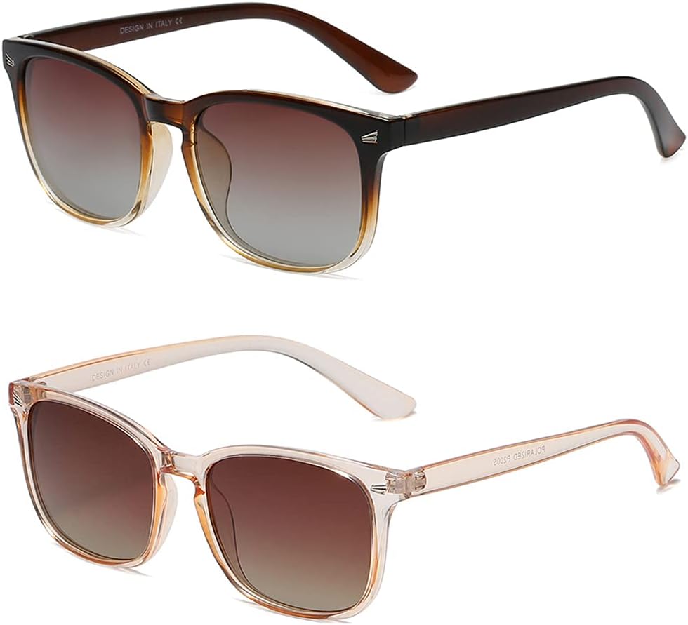 🕶️✨ Timeless Clarity – Polarized Retro Sunglasses for Women