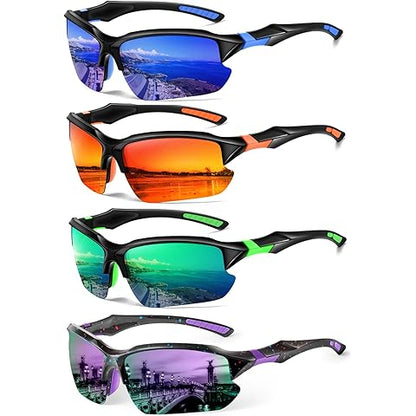 Men’s Polarized Sports Sunglasses – UV400 for Cycling/Fishing/Driving